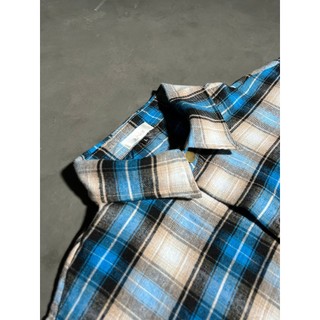 FLANEL BLUE OMBRE 28NOB ( áo khoác sơ mi xanh ombre )