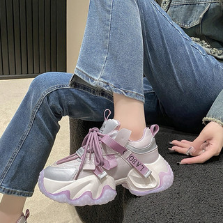 [SIZE 40-41-42-43] Giày sneaker đế S cao 6,5cm BIG SIZE 40-41-42-43