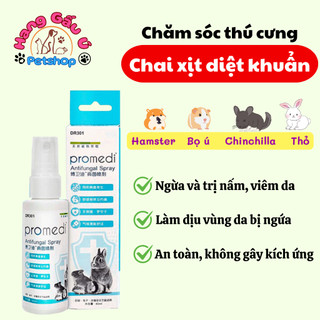 Chai xịt trị viêm da, rụng lông, ghẻ ngứa cho hamster, thỏ, bọ, sóc