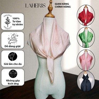 Khăn lụa tơ tằm làng nghề Việt trơn thủ công