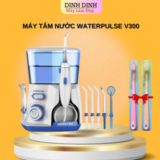 Tăm nước Waterpulse V300, máy tăm nước gia đình vệ sinh răng miệng tại nhà kèm 5 đầu tăm - Dinh Dinh