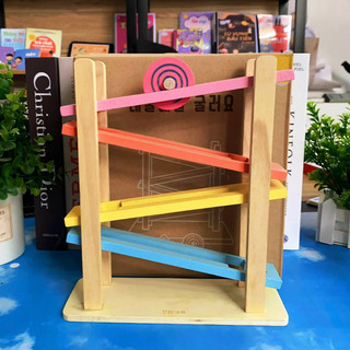 Đồ chơi giáo dục montessori băng trượt 4 tầng zic zag Autismshop