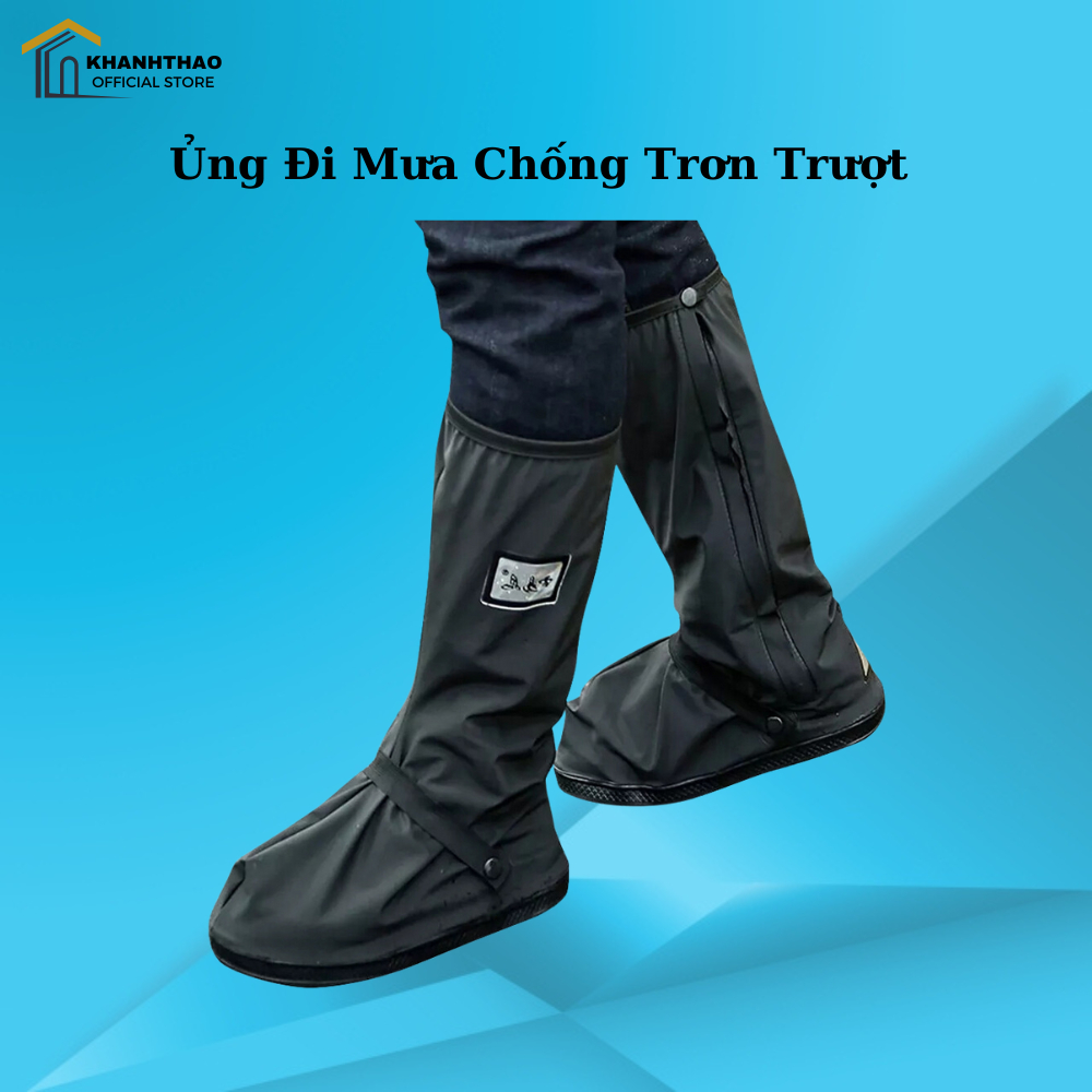 Ủng đi mưa dành cho người lớn chất liệu cao cấp, chống nước chống trượt chống mài mòn - K209