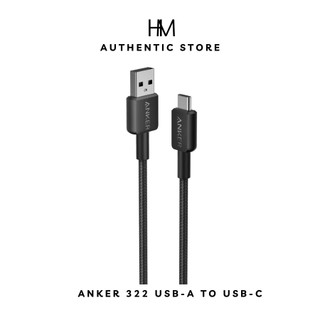 Cáp sạc nhanh anker 322 usb-a to usb-c nylon a81h5h11 0.9m