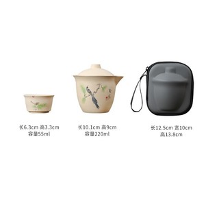 Bộ Ấm Chén Pha Trà Đối Ẩm (Kèm Túi Du Lịch)