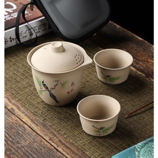 Bộ Ấm Chén Pha Trà Đối Ẩm (Kèm Túi Du Lịch)