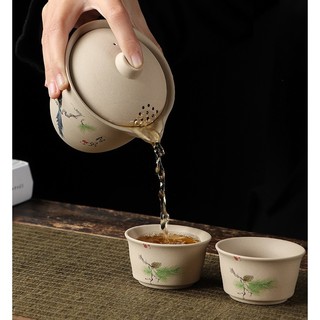 Bộ Ấm Chén Pha Trà Đối Ẩm (Kèm Túi Du Lịch)
