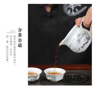 Bộ Ấm Chén Khải Pha Trà Bằng Sứ Trắng