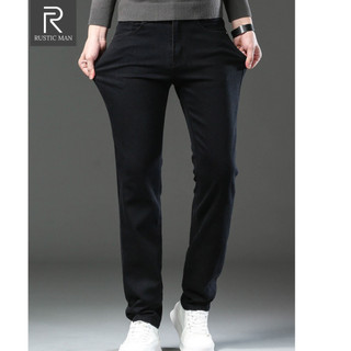 Quần Jeans nam Rusticman dáng ống đứng Co Giãn Tốt, Không Bai Xù, Bền Màu, Phom Trẻ Trung Q010