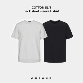 Áo thun cotton SLIT neck short sleeve t-shirt 11755