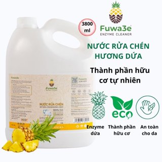 Nước rửa chén bát Fuwa3e hữu cơ Enzyme sinh học organic 3.8L an toàn cho bé bảo vệ da tay