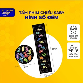 Tấm phim chiếu Saby hình số đếm, phim chiếu cho đèn chiếu sao Saby Dreamz và Saby Stories