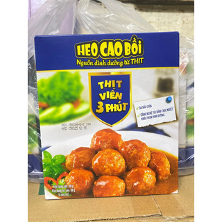 Thịt viên 3 phút heo cao bồi ăn liền hộp 200g