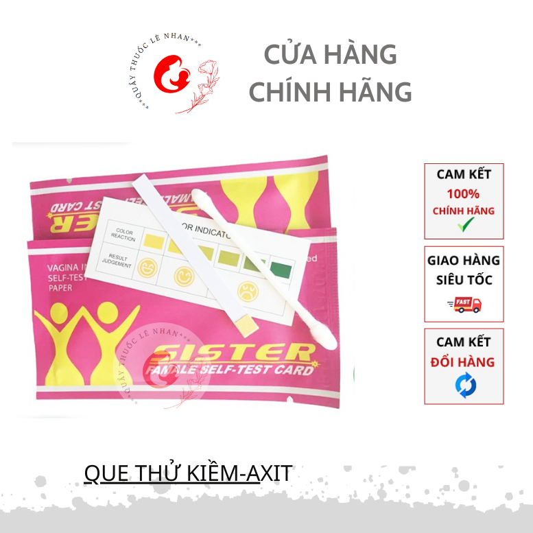 Que thử kiềm - axit sinh con trai con gái