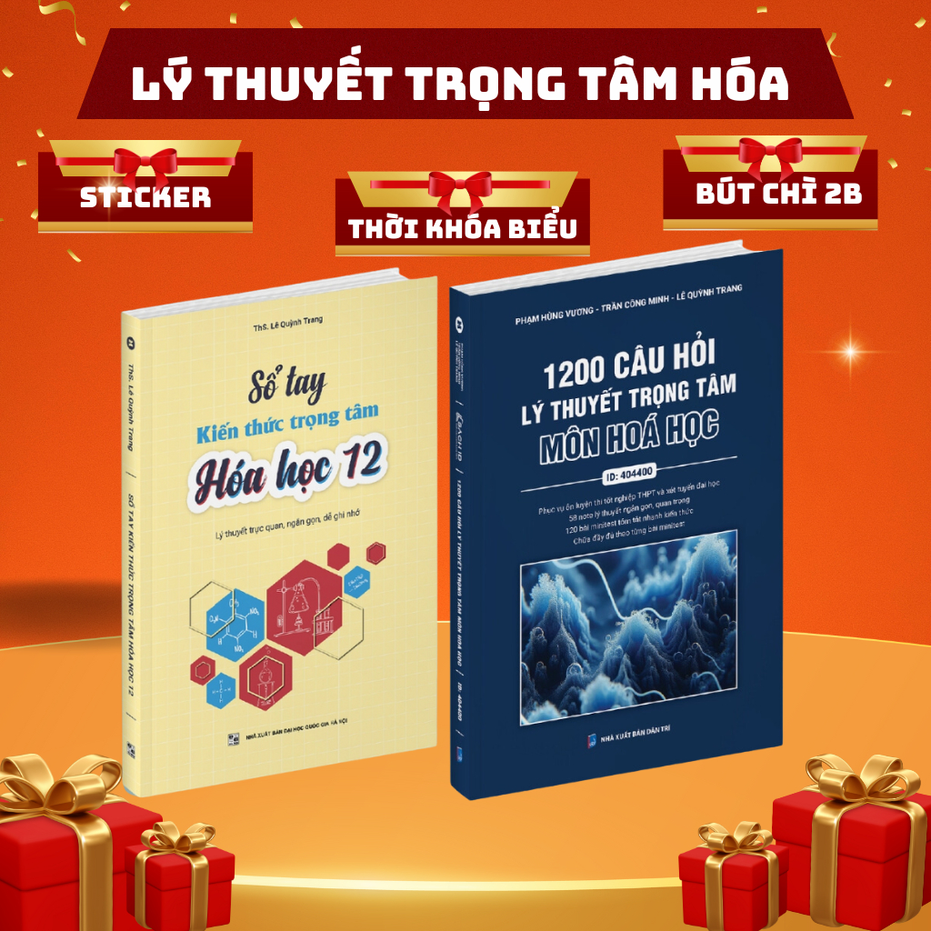 Sách- Sổ Tay Lý Thuyết và Kiến Thức Trọng Tâm Hóa Học Ôn Thi THPT Quốc Gia 2024- Tặng Kèm Video bài giảng chi tiết