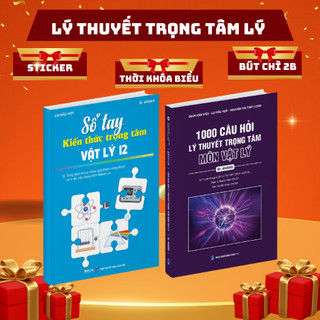 Sách- Sổ Tay Câu Hỏi và Kiến Thức Trọng Tâm Vật Lý 12 Ôn Thi THPT Quốc Gia 2024- Tặng Kèm Video bài giảng chi tiết