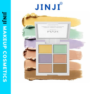 Che Khuyết Điểm NYX 6 Ô Color Correcting Concealer Palette (1,5g x 6) che mọi khuyết điểm JINJI