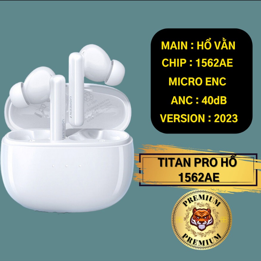 Tai Nghe Tiger Pro (1562AE, 1562A, 1562F) - Pin 8H, Micro ENC, Chống Ồn ANC, Âm Thanh Không Gian - BH 1 Đổi 1