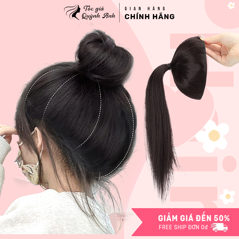 Tóc Giả Búi Củ Tỏi Nữ, Chụp Tóc Giả Búi Độn Phồng Tóc Dễ Dàng Sử Dụng DP04