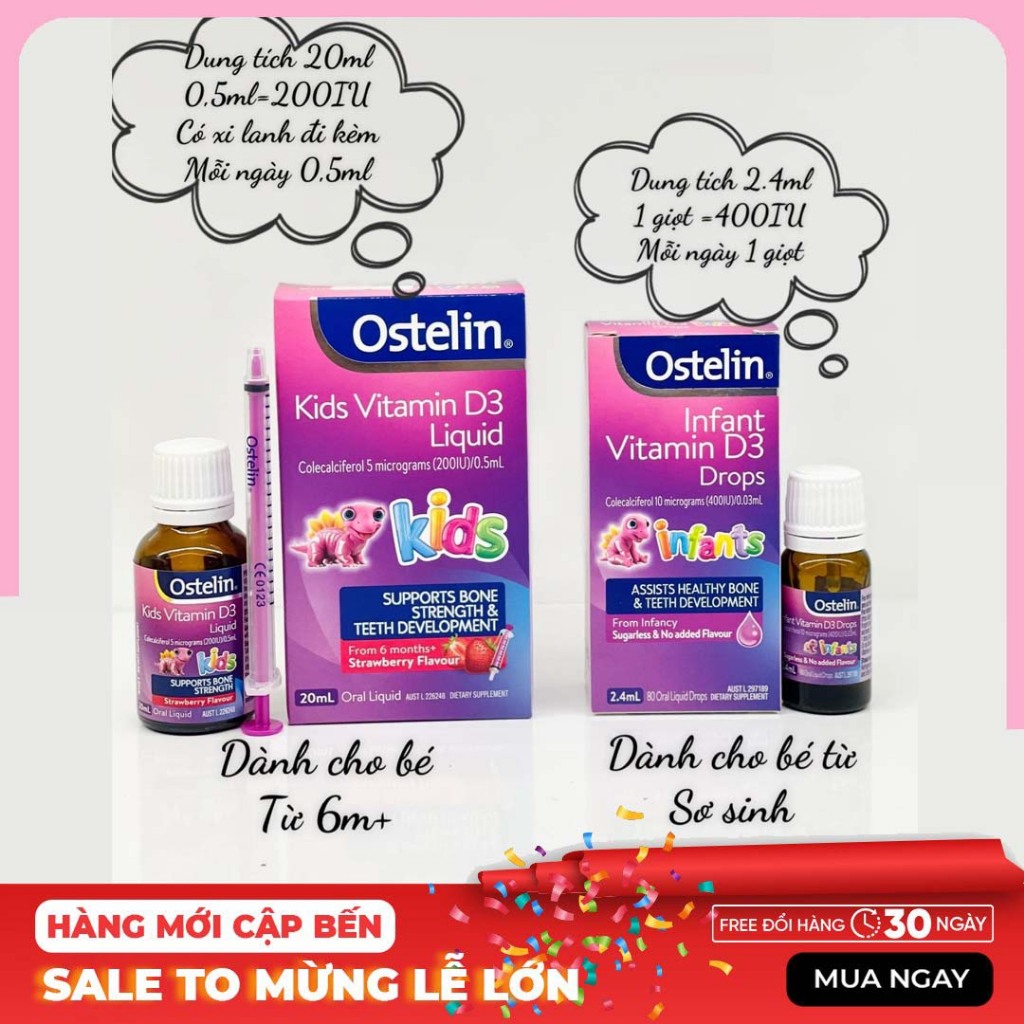 Vitamin Ostelin D3 Drops, Úc