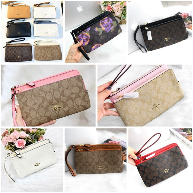 Ví C  Double Zip chất da thật mềm dày bền