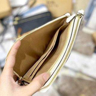 Ví C  Double Zip chất da thật mềm dày bền