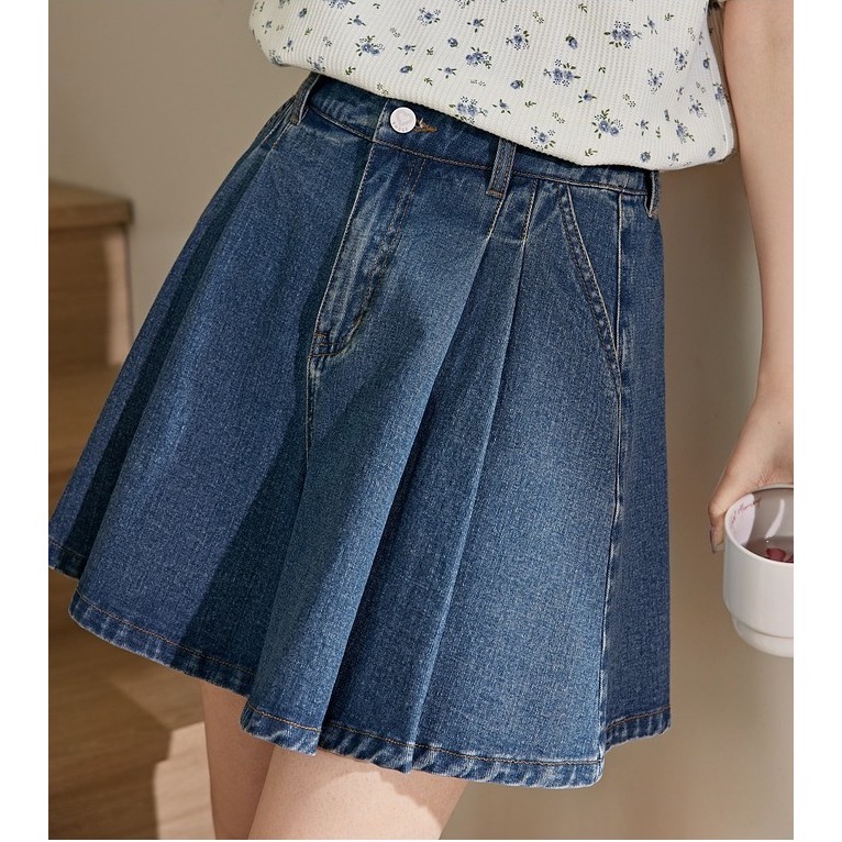 Z281 Quần short eo cao dáng chữ A