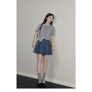 Z281 Quần short eo cao dáng chữ A
