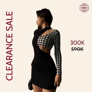 ELE Studios -Đầm nữ thiết kế cao câp ôm body tông dáng kèm áo lệch vai quyến rũ Spice Dress