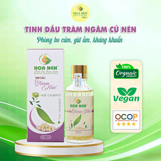 Tinh dầu tràm Hoa Nén 50ml ngâm củ Nén - Tinh dầu tràm đặc biệt dành cho mẹ bầu và bé