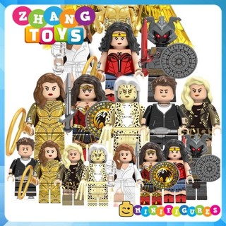 Đồ chơi Xếp hình mô hình gồm Wonder Woman - Cheetah - Steve Trevor Barbara Minerva Diana Ares Minifigures Xinh X0288