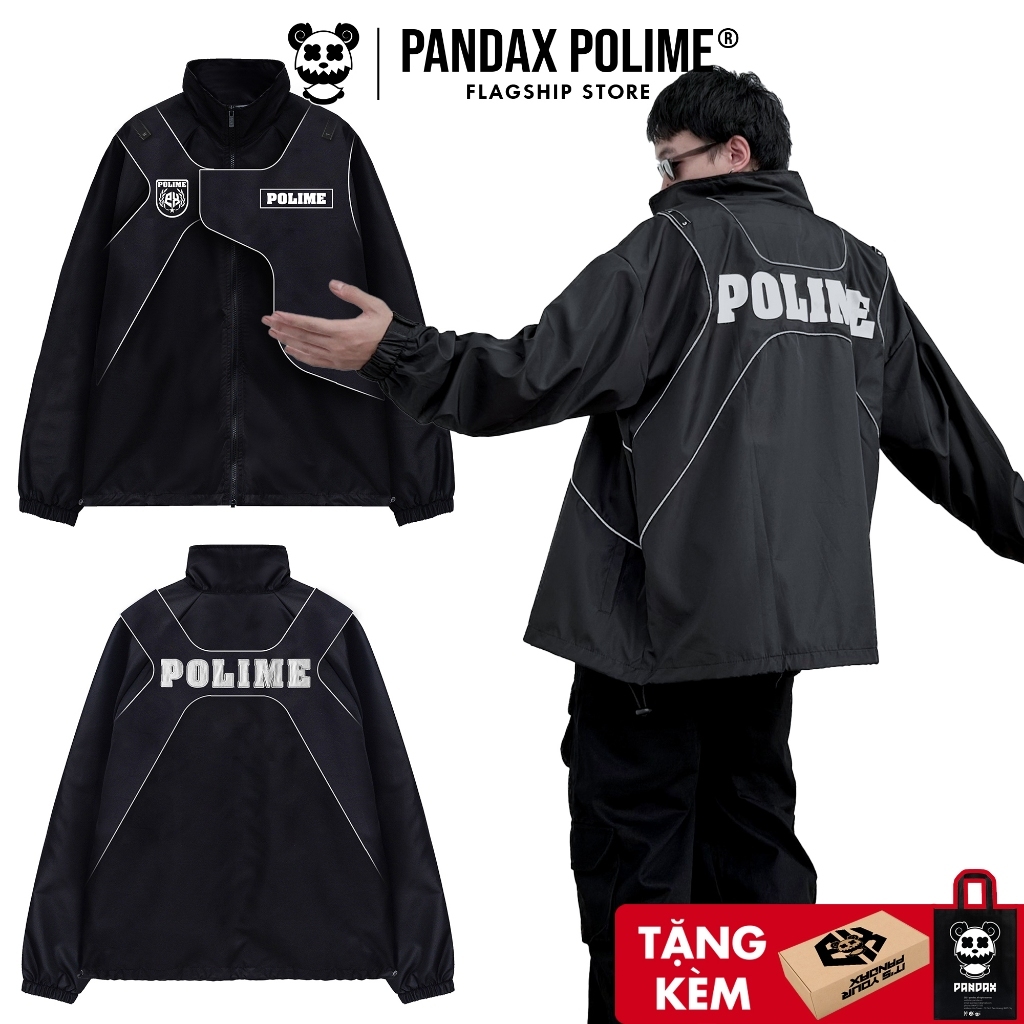 Áo khoác chất dù gió jacket local brand nam big size chính hãng phản quang unisex Pandax polime anti racing bomber