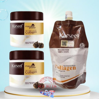 Kem ủ tóc collagen karseell phục hồi tóc hư tổn siêu mềm mượt hương nước hoa phục hồi tóc chuẩn salon