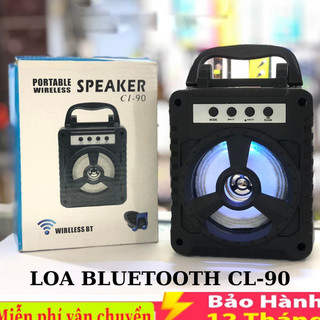 Loa bluetooth mini cl-90 led rgb nhỏ gọn có tay xách di chuyển loa bỏ túi dễ dàng loa cl90
