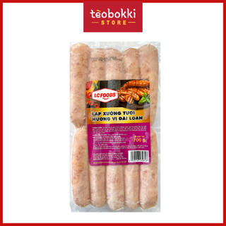 Lạp xưởng nướng đá, lạp xưởng tươi hương vị Đài Loan LC Foods 700g