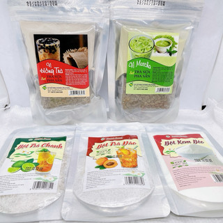 Set trà sữa tự pha trân châu, nguyên liệu làm trà sữa hồng trà, matcha 10 vị 6-8 ly
