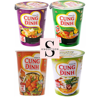 Mì tôm chua cay, Cua bể rau răm, Thịt hầm nấm, Chay rau nấm chua cay Cung Đình ly 65g