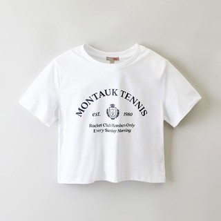 SPAO Áo crop trắng Hàn Quốc