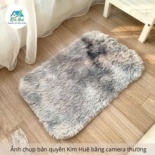 Thảm lau chân nhà bếp lông dài, thảm lông chùi chân lông loang thấm nước - Trang trí Kim Huệ