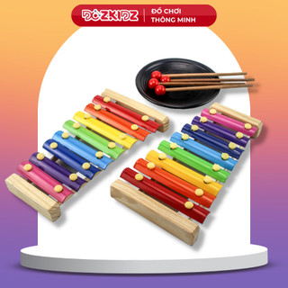 Đồ chơi âm nhạc trẻ em, đàn xylophone 8 âm bằng gỗ phát triển thính giác cho bé trai gái từ 1 tuổi trở lên