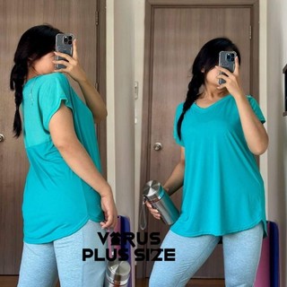 [Virusplussize] áo tập Xersion cổ tim bigsize