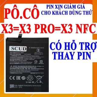 Pin scud cho poco/pocophone x3/x3 pro/x3 nfc mã 5160mah