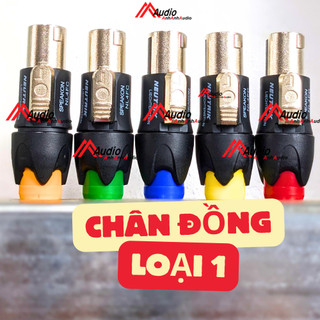Jack loa Speakon chân đồng hàng loại 1 đầu bọc hợp kim siêu bền , Giá 01 cái