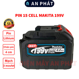 Pin máy khoan makita, pin 15 cell chân pin phổ thông, bin makita 6ah