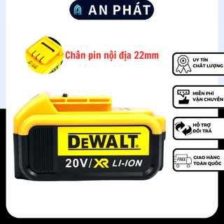 Pin máy khoan, máy siết bulong Dewalt 20v chân pin nội địa 22mm 2.2cm 10cell dung lượng khủng