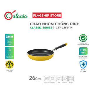 Chảo nhôm chống dính Catania đáy từ 26cm CTP-1261YIH