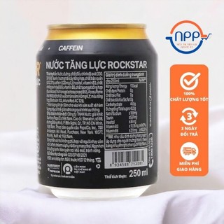 Nước Tăng Lực Rockstar Lon 250ml