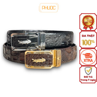 Thắt Lưng Da Cá Sấu Thật 100% Cao Cấp Hàng Hiệu - Dây Nịt Cá Sấu Nam Cho Người Sành Da Bản 3.8CM