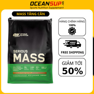 Sữa tăng cân Optimum Nutrition Serious Mass GIÀU CALORIES 12lbs chính hãng