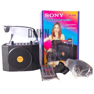 Loa Trợ Giảng Sony SN-898 Dành Cho Giáo Viên, Hướng Dẫn Viên, Bluetooth, USB... Loại Bỏ Tiếng Ồn